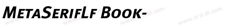 MetaSerifLf Book字体转换